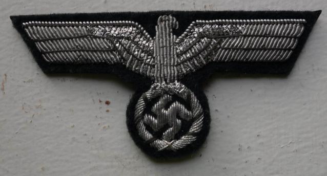 German WH Officers Visor cap eagle
