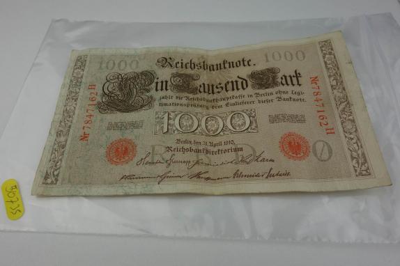 Beautiful Old Paper Money Reichsbantnote 1000 mark