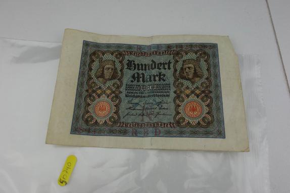 Beautiful Old Paper Money Reichsbantnote 100