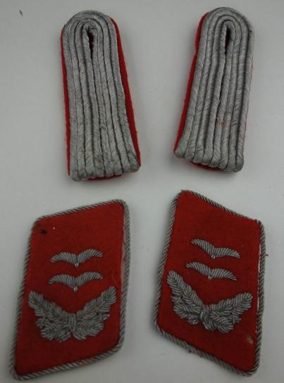 Luftwaffe Flak Collar Patches and Shoulder Boards