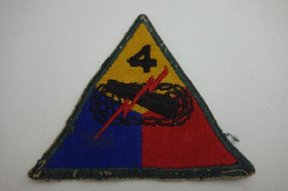 us ww2 4th armoured division patch