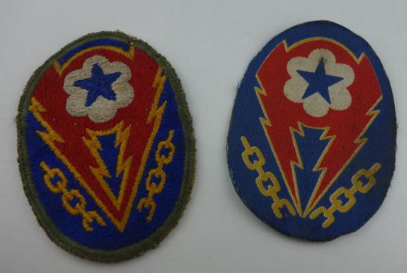 set off 2 US WW2 ETO Patch