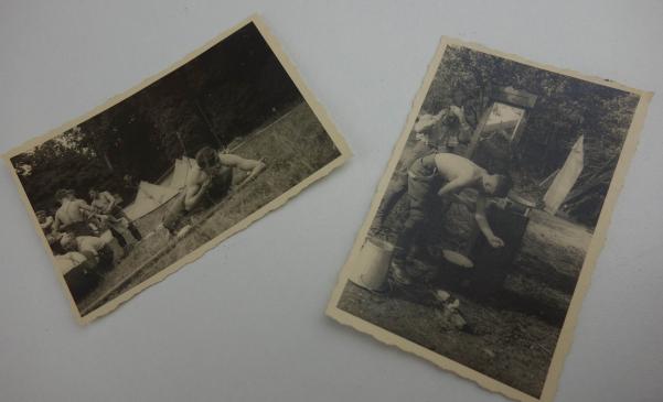 set of 2 pictures of german soldiers in the netherlands