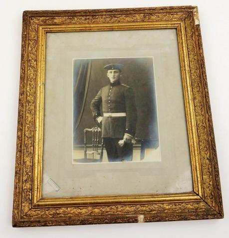 German WW1 picture from a soldier  in its original frame