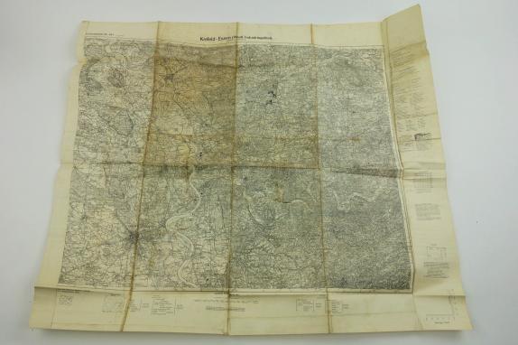 document folder with a map from 