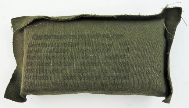 a wehrmacht bandage in rubberised packaging