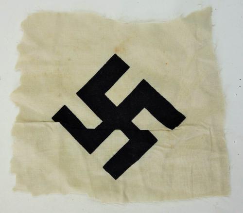 a German swastika armband very nice condition