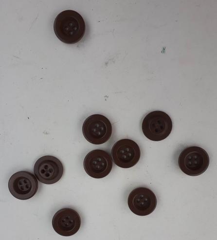 10 Italian Zeltbahn buttons made of Bakelite