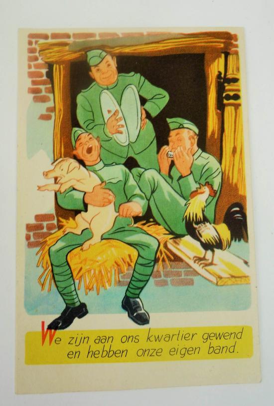 a dutch mobilization time postcard