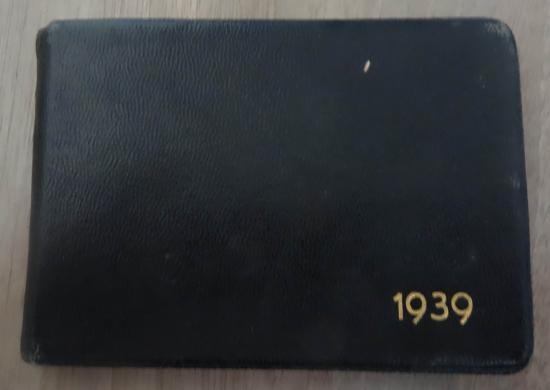 a german 1939   Pocket Agenda