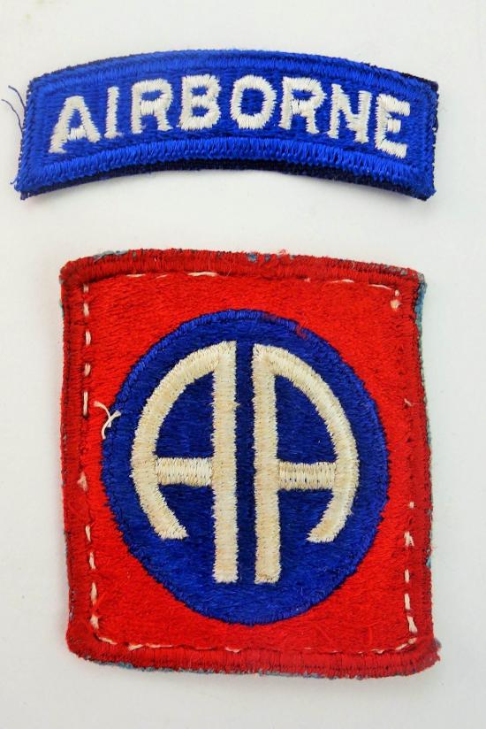 a us 82 airborne postwar  patch