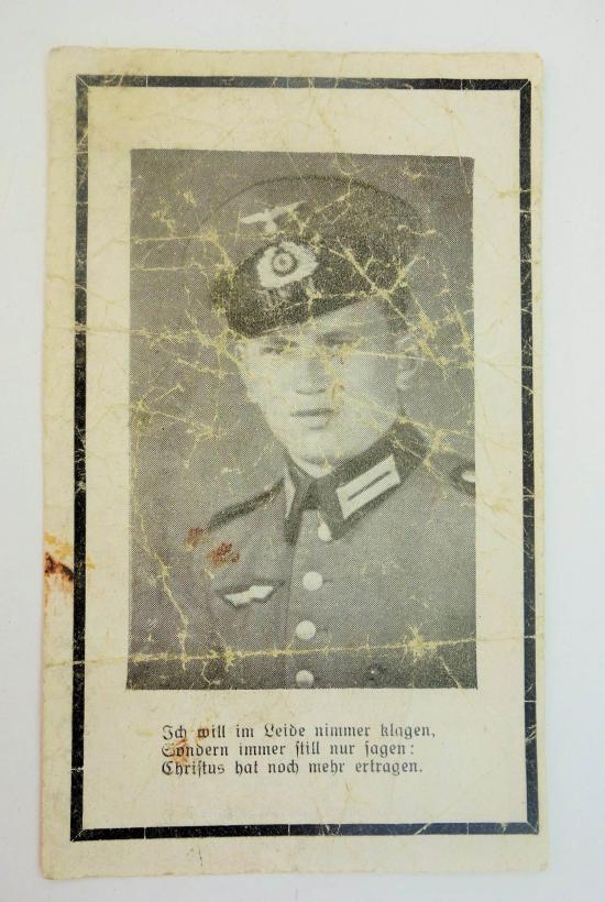 Wehrmacht Soldier Death Notice