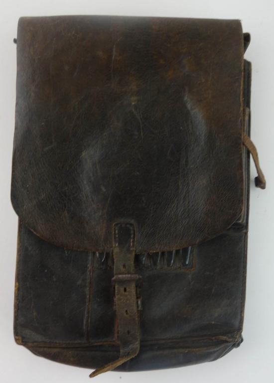 Wehrmacht black leather Mapcase