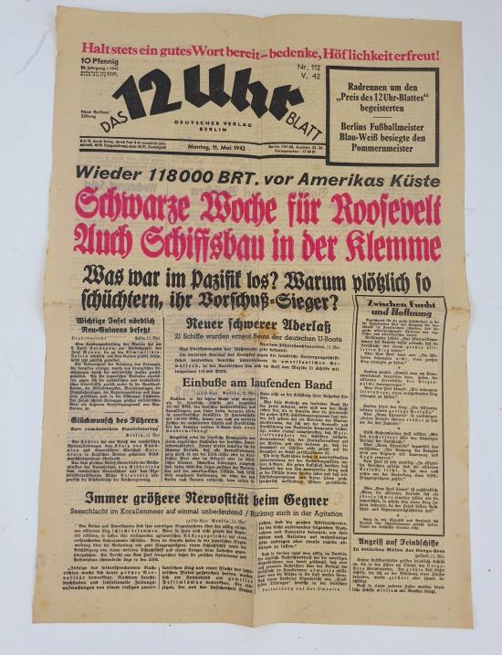 german ww2 newspaper 