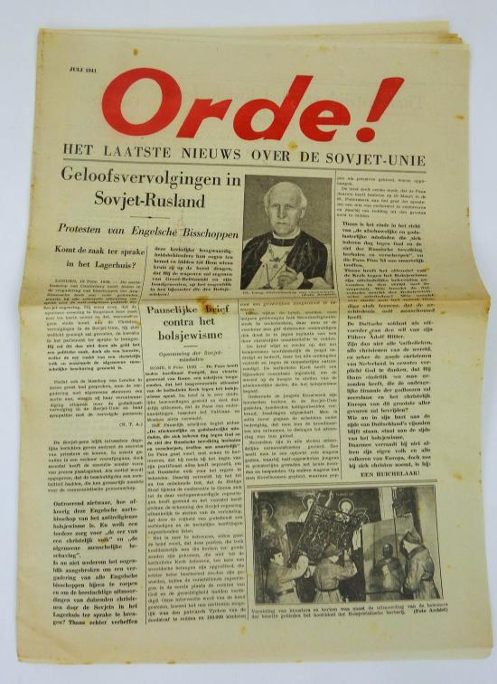 a Dutch ww2 nsb newspaper in nice used  condition the 