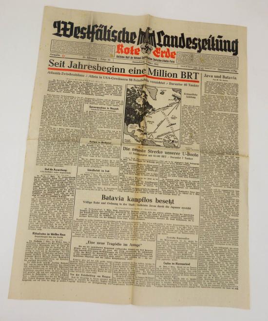 german ww2 newspaper (Westfälische Landeszeitung)