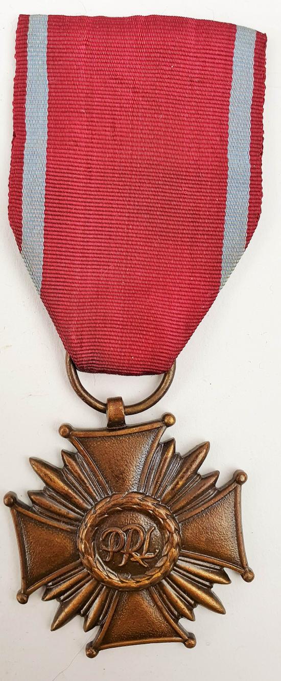 Polish Peoples Army Bronze Cross of Merit Medal