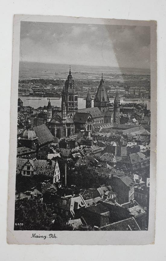 a german ww2 period photo card from  the city of mainz