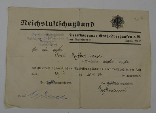 German ww2 document in used condition