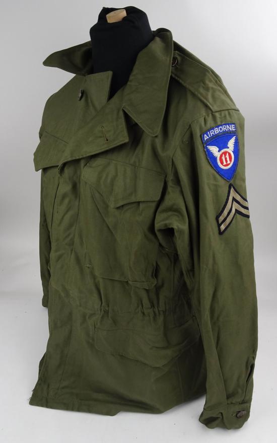 a  us m43 field jacket from 11th Airborne Division