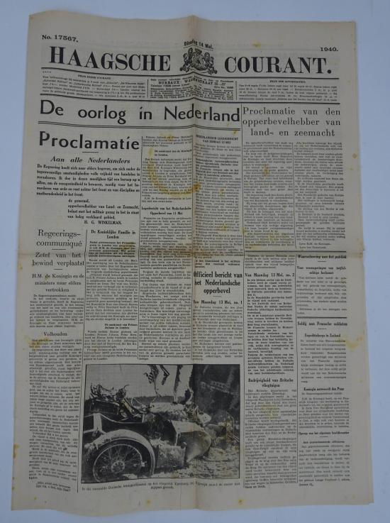 a Dutch newspaper the haagsche courant