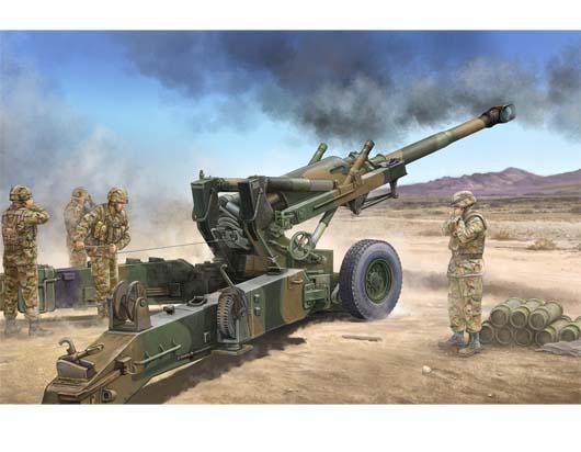 A M198 155mm medium towed howitzer (early version ) 1/35 scale trumpeter
