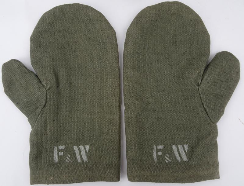 gloves for the artillery  stamped with f & w