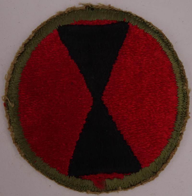 a us ww2  7th Infantry Division patch