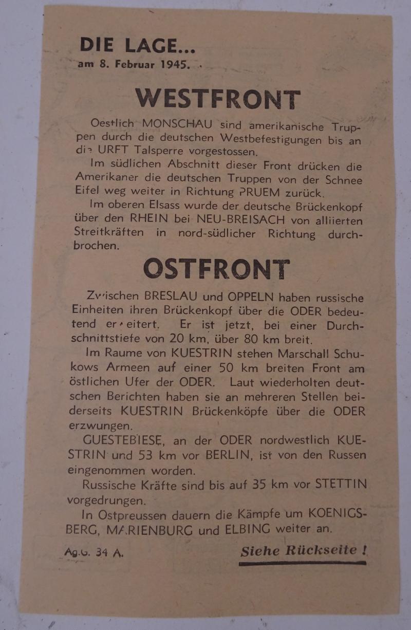 a american ww2 propaganda drop flyer