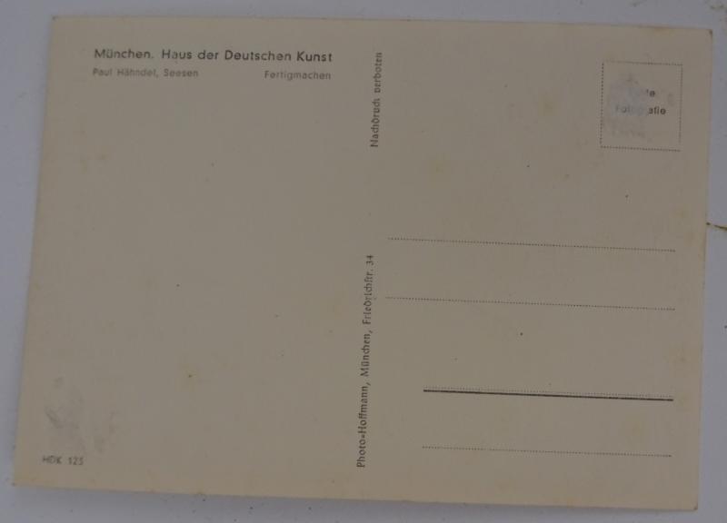 a german ww2 pre-war drawn post card