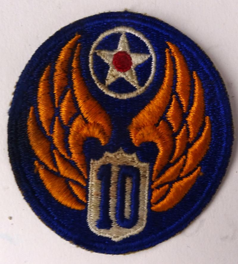 A us  usaaf 10th air force patch