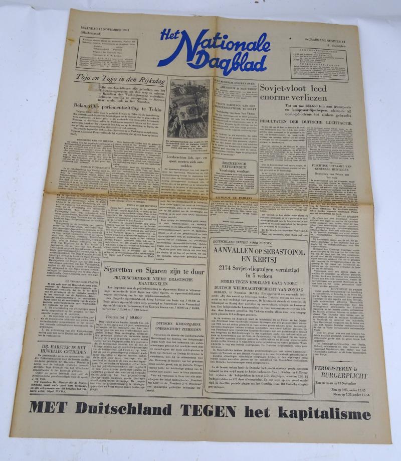 a Dutch ww2  newspaper 