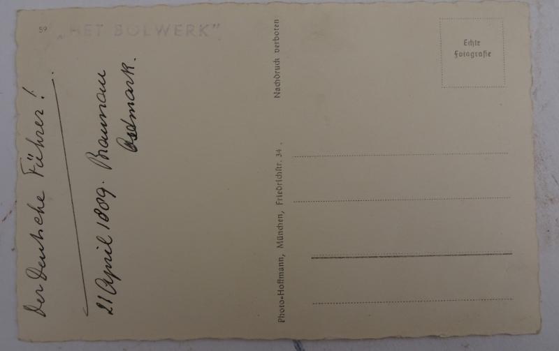 AVK Militaria | a german ww2 post card from Adolf Hitler