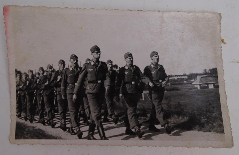 a German ww2 postcard with a German unit