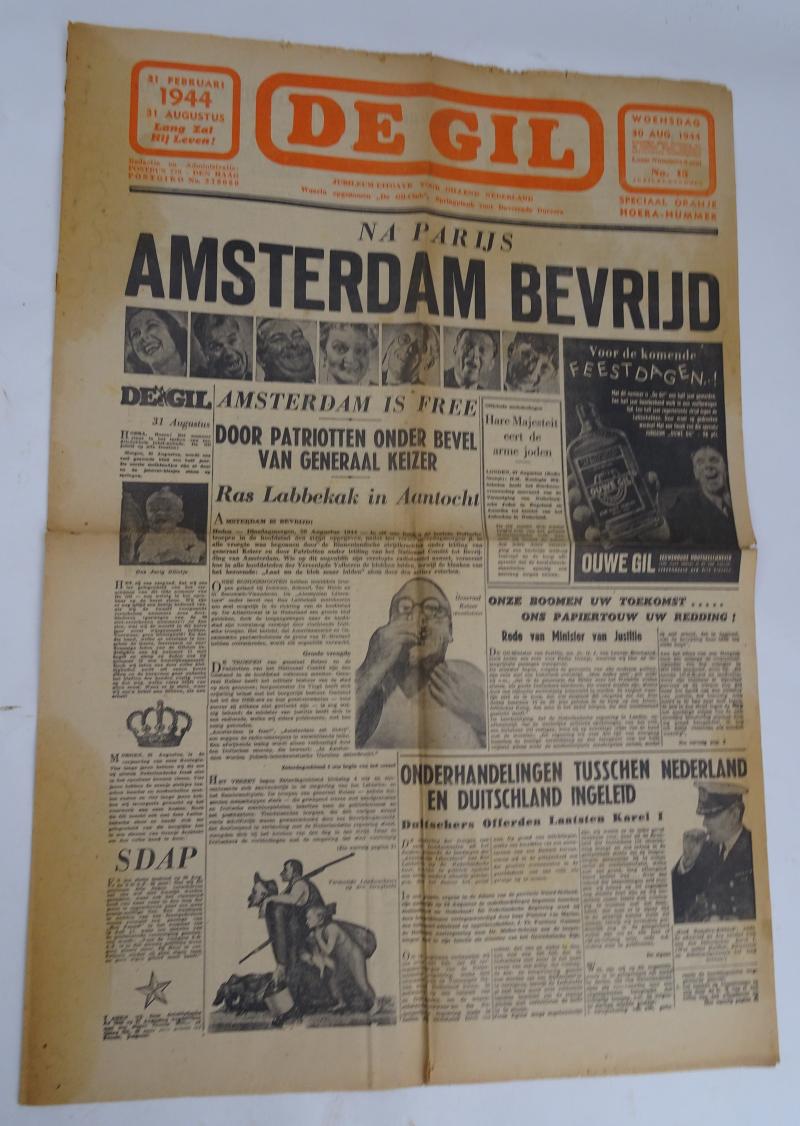 A dutch ww2 liberation newspaper