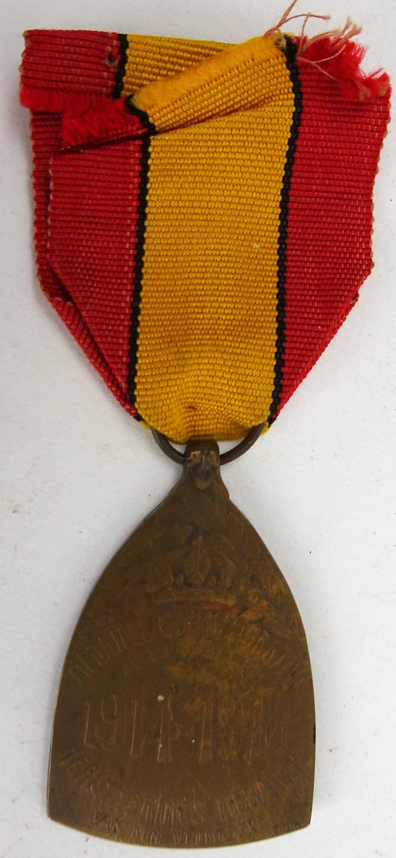 AVK Militaria A Belgian Commemorative Medal Of The 1914 1918 War   54178d 