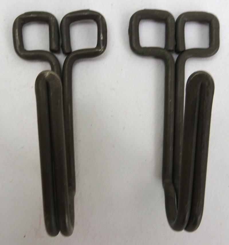 a set off 2 wehrmacht tunic hooks