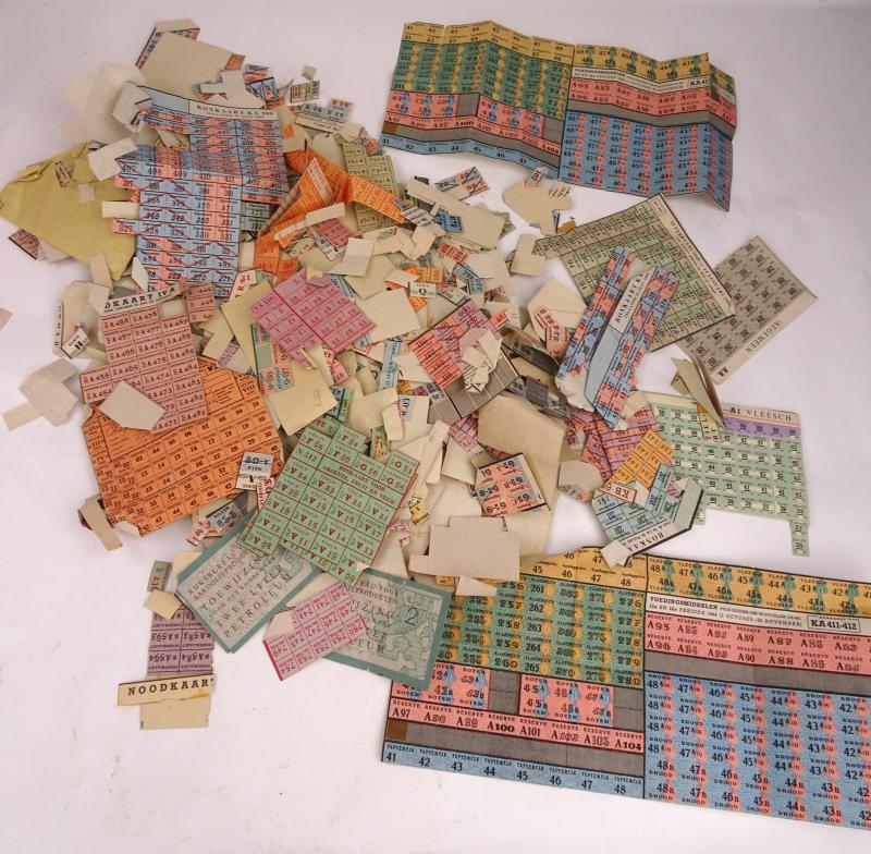 a very large lot with food vouchers
