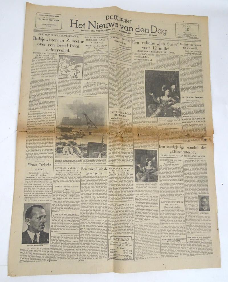 a Dutch ww2 newspaper in nice used condition the 