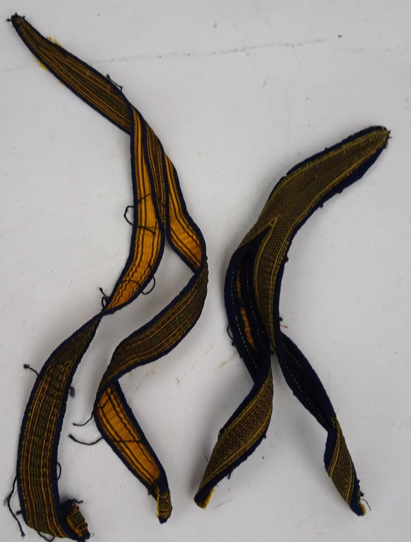 two pieces Dutch Army ranks (banana peels)