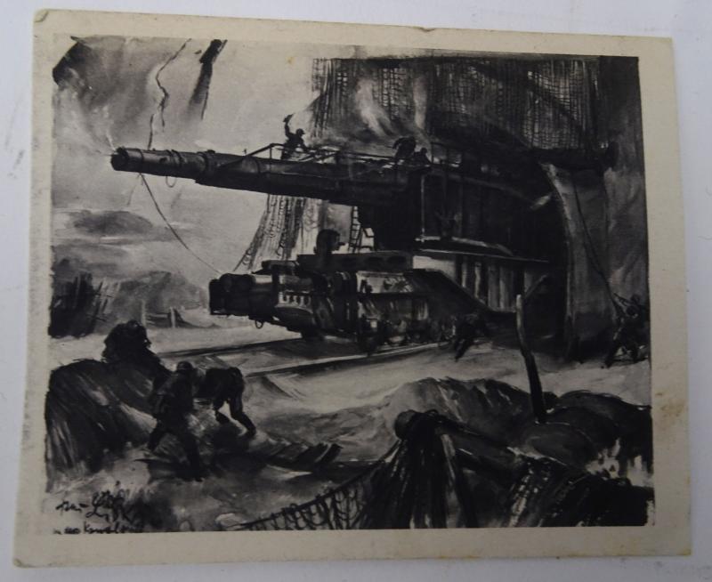 a german ww2 pre-war drawn post card