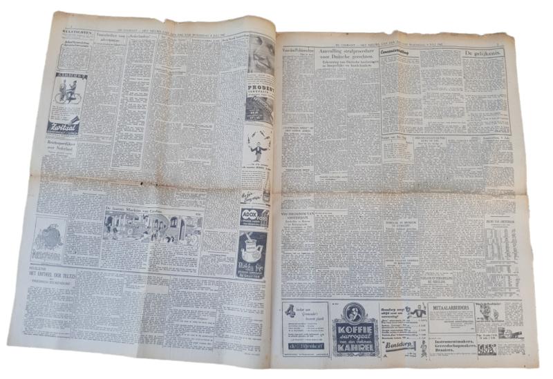 a Dutch ww2 newspaper in nice used condition the 