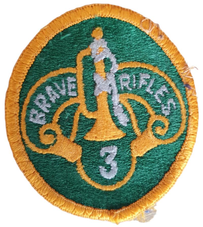 A US Army 3rd Cavalry Brave Rifles Color Patch