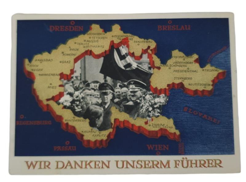 a german ww2 pre-war drawn post card