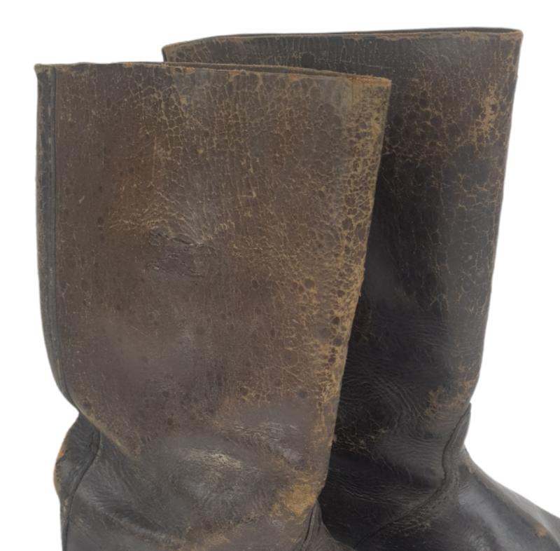 leather wehrmacht marching boots