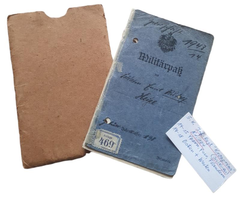 a german ww1 militarypass