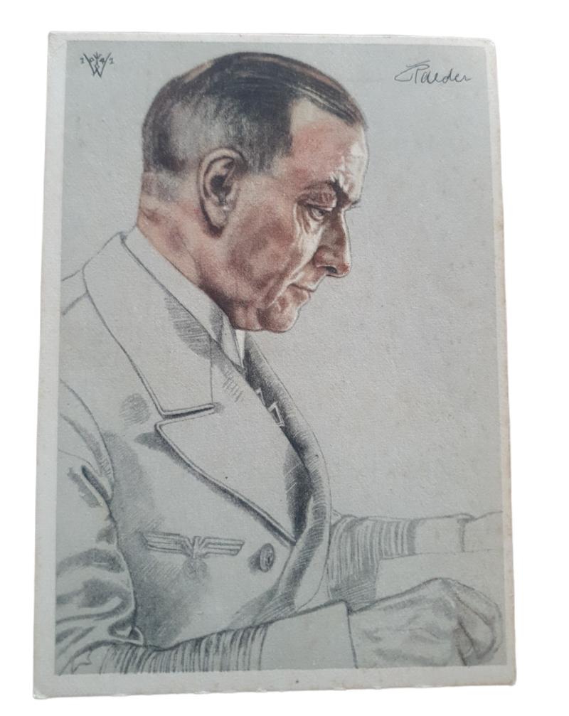 a german ww2 pre-war drawn from grand admiral Erich Johann Albert Raeder