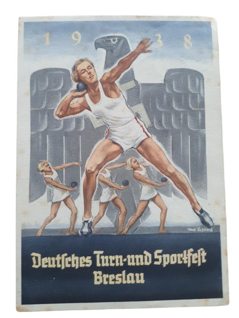 a german ww2 pre-war drawn post card