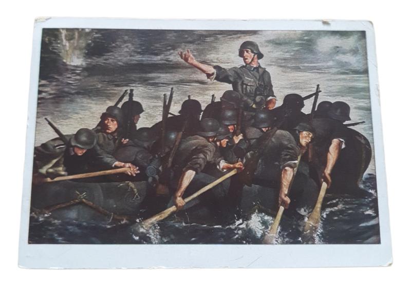 a german ww2 pre-war drawn post card