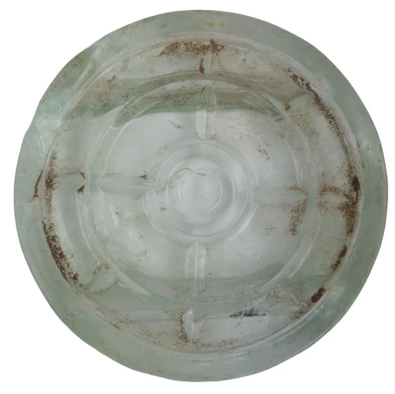 German ww2 glass mine lid in used condition